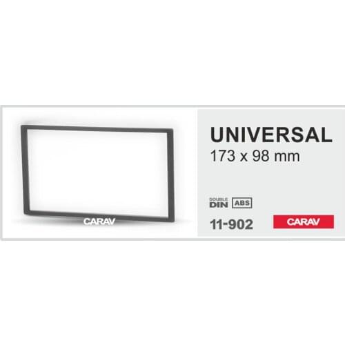 CARAV 11-902 Car Radio Fascia Panel for Universal frame (173*98 mm) Stereo Fascia Dash CD Trim Installation Kit
