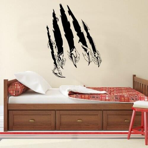 Creative design Claw Scratches Wall Sticker Vinyl Art Home Decor for Kids Room Boys Bedroom Nursery Decal Car Window Murals S264