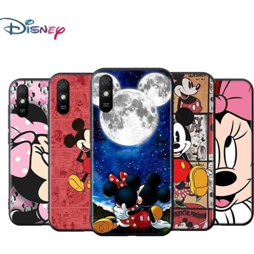 Mickey Mouse For Xiaomi Redmi 9T 9I 9AT 9A 9C 9 8A 8 7A 7 6A 6 5A 5 4X PRO Prime Plus Black Soft Phone Case