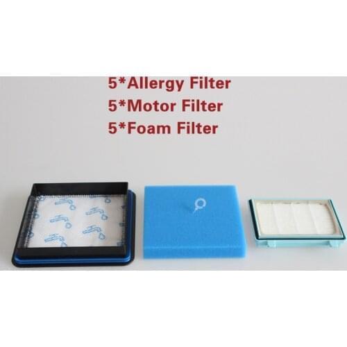 15 Washable Engine Foam Filter Kits for Philips Power Supply Pro Compact FC9331 / 09FC9332 / 09 FC8010 / 01 Vacuum Cleaner Spare
