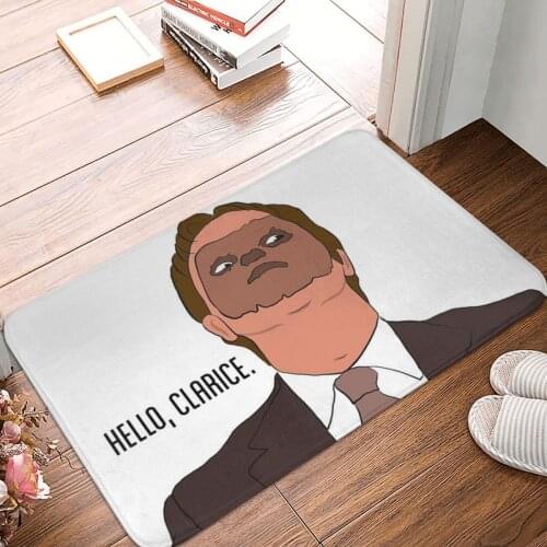 Hello Clarice Doormat Carpet Mat Rug Polyester Anti-slip Floor Decor Bath Bathroom Kitchen Bedroom 40*60