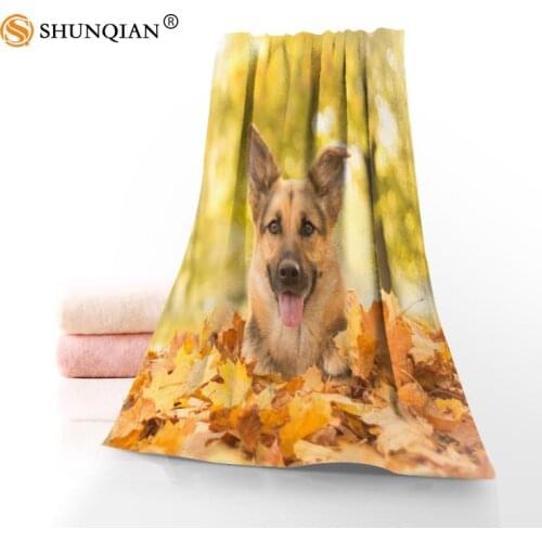 New Custom DOG Towel Printed Cotton Face/Bath Towels Microfiber Fabric For Kids Men Women Shower Towels ZX045