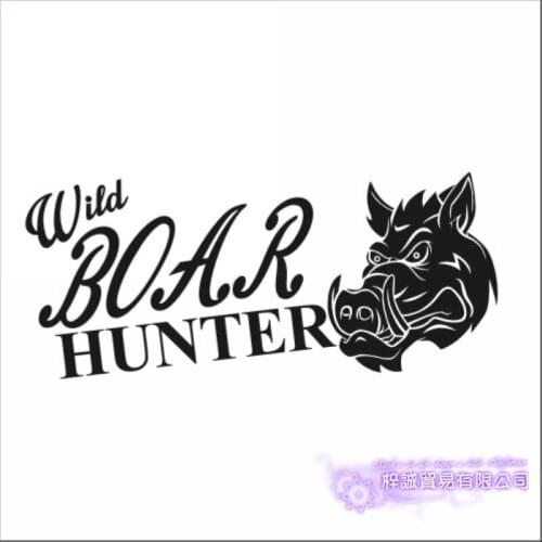 Hunt Boar Hunter Decal Hunting Club Sticker Hollow Sticker Hunter Car Window Vinyl Decal Funny Poster