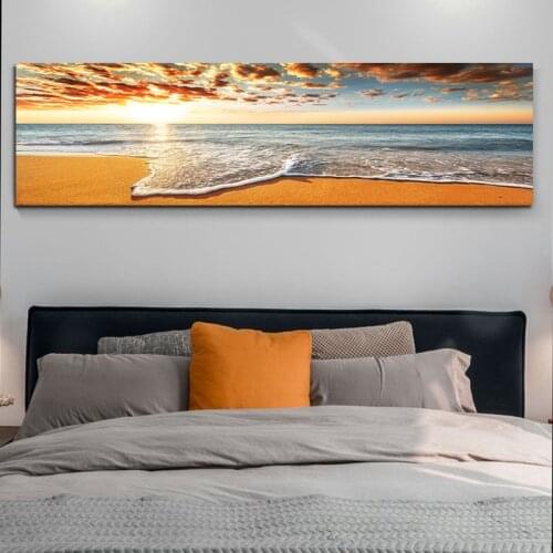 Sea Beach Poster Scenery Landscape HD Pictures Hoom Decor Canvas Prints Wall Painting For Living Room Seascape Prints Cuadros