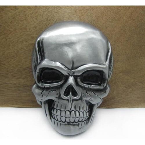 BuckleClub retro heavy skull belt buckle jeans gift belt buckle FP-03641 LUXURIOUS zinc alloy belt buckle
