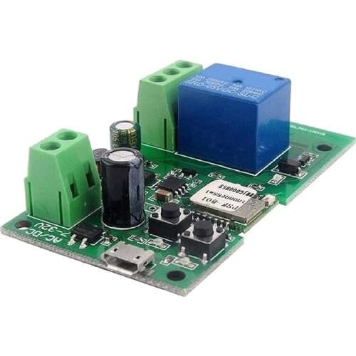 WiFi Relay Switch,Self-Locking/Momentary Timer WiFi Switch Module,Compatible with Alexa Google Assistant (1CH)