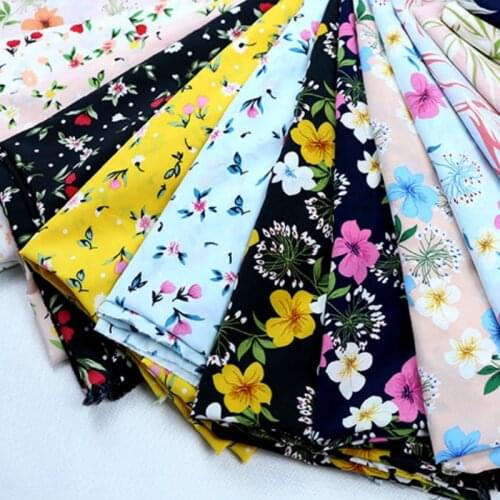 Chiffon Fabric for Dress Fabric By The Yard Dress Suit Garment Cosplay Stretchy Fabric for DIY Sewing Many Prints