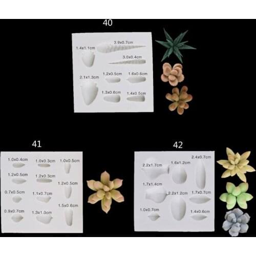 Handmade Succulent Plants Silicone Mold Polymer Clay Mold DIY Resin Crafting Projects and Cake Decoration Art Caft Tools