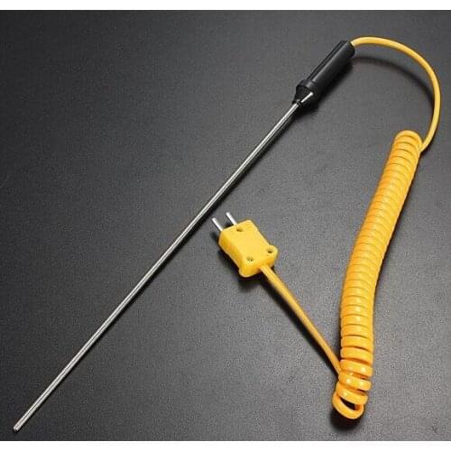 SZBFT 10pcs/lot 10cm probe length K Type Thermocouple Stainless Steel Probe Sensors Temperature Measurement