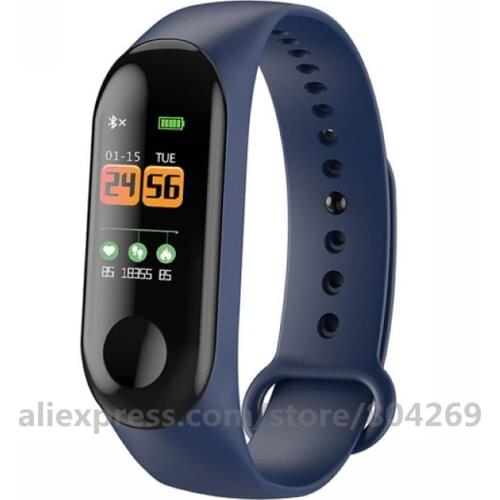 M3 Plus Smart Bracelet Heart Rate Blood Pressure Health Waterproof Smart Watch Pro Bluetooth Watch Wristband Fitness Tracker