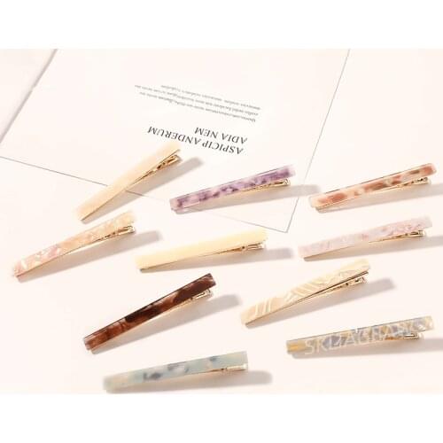 Vintage Hair Clips for Women Hair Barrettes Elegant Colorful Duckbill Clip Girls Hairclip Hair Accessories 2021 New Hair Clip