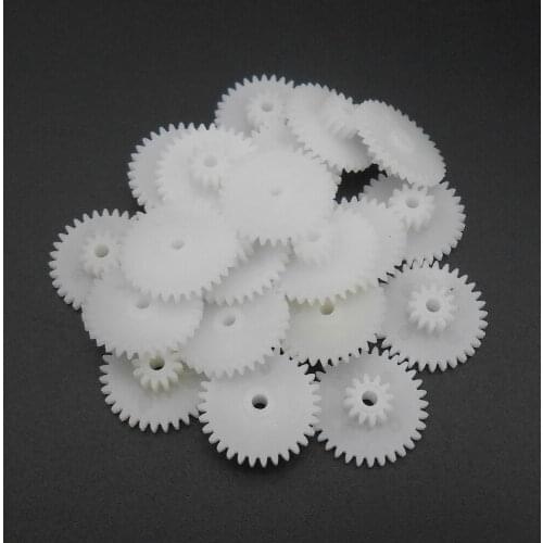 20Pcs 0.5 Modulus 0.5M Double Gear Reduction Bilayer Gears 32 Teeth 12 Teeth Aperture 2MM 2.05mm 2B Loose Fitting 32T 12T 32122B