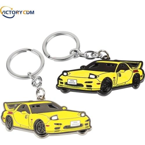 3D Metal Car Model keychain JDM Car Styling Keyring Exquisite Gift For Nissan GTR Double sided