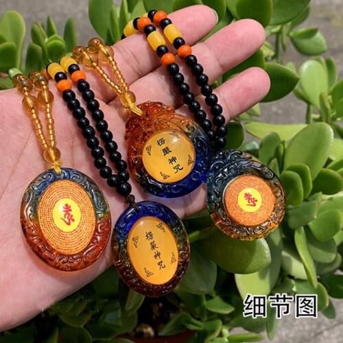 4PCS GOOD Buddhist suppliy Greco-Buddhist pocket efficacious Mascot Buddhism Shurangama Mantra buddha Pendant Amulet
