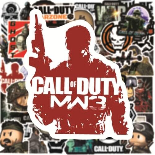 50 PCS Call Of Duty Game for Car Styling Bike Motorcycle Phone Laptop Travel Luggage Cool Funny Sticker JDM Decal