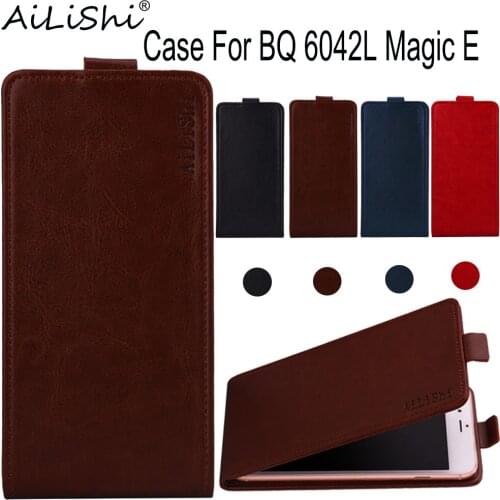 AiLiShi Case For BQ 6042L Magic E Luxury Flip Top Quality PU Leather Case BQ Exclusive 100% Phone Protective Cover Skin+Tracking
