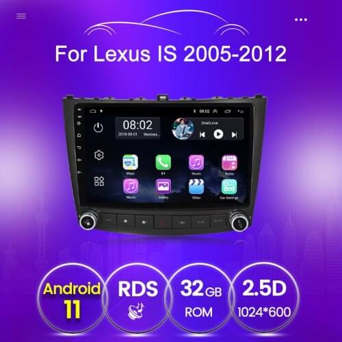 Autoradio stereo For Lexus IS250 IS200 IS350 2005 - 2012 Quad-core 2 Din GPS Navigation video Mirror link 2GB 32GB
