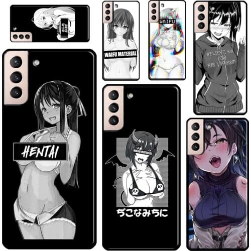Sexy Anime Girl Phone Case For Samsung Galaxy S20 FE S21 Ultra Note 20 Note 9 10 S8 S9 S10 Plus Back Cover