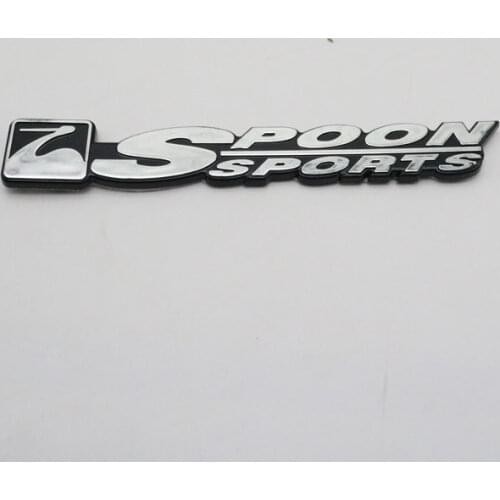 For Honda Spoon Sports Emblem Auto Rear ABS Badge Car Sticker Logo Decal