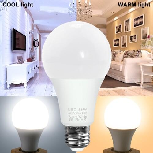 DuuToo 3W 6W 9W 12W 15W 18W 20W Bombillas LED Bulb E27 Spotlight LED 220V Energy Saving Focos Lamp E14 Indoor Led Lighting Ampul