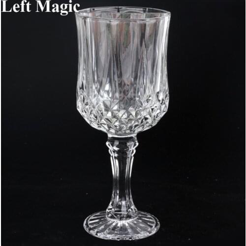 Crystal Mirror Chalice/Goblet Illusions Magic Tricks Liquid Disappearing to Silk Magia Cup Stage Gimmick Props Comedy Mentalism