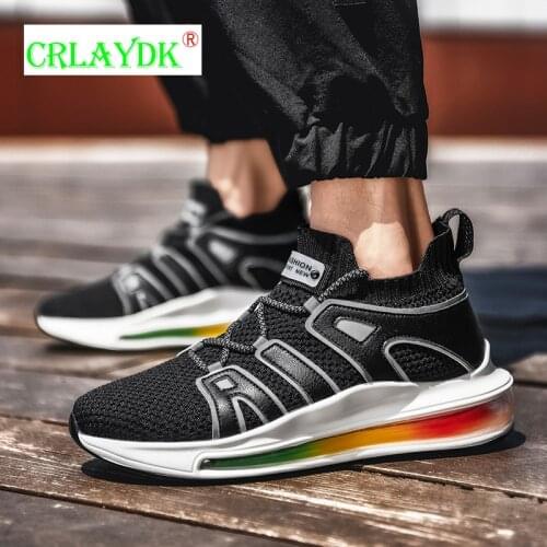 CRLAYDK Mens Trend Casual Sport Sneakers Breathable Anti Slip Running Shoes Cushion Comfortable Tennis Trainers Schuhe Herren