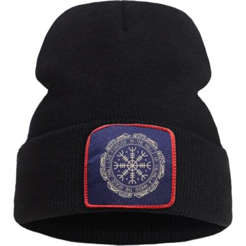Vikings Hot Sale Printed Creative Hat Outdoor Unisex Beanie Caps Comfortable Casual Knitted Hats Wool Cotton Fashion Hedging Cap