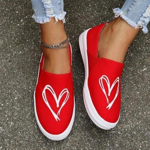 Women Loafers Casual Slip On Flats Vulcanized Shoes Female Spring Autumn Canvas Ladies Sneakers Plus Size Footwear 2021 New