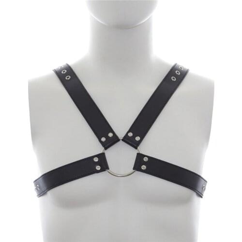 MaryXiong BDSM Bondage Restraints Belt for Men PU Leather Erotic Belt Sexy Night Clubwear Body Harness Sex Toys Product