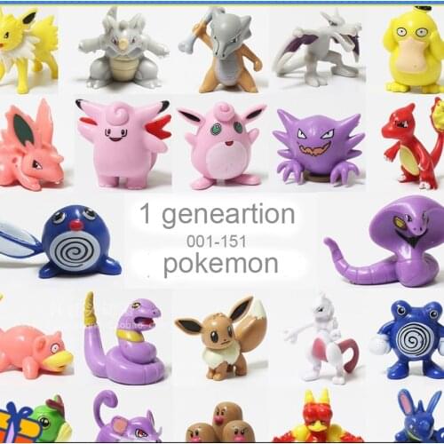 Pokemon Model Action Figure Psyduck Haunter Magmar Charizard Caterpie Eevee Pikachu Dolls Toy Collectible
