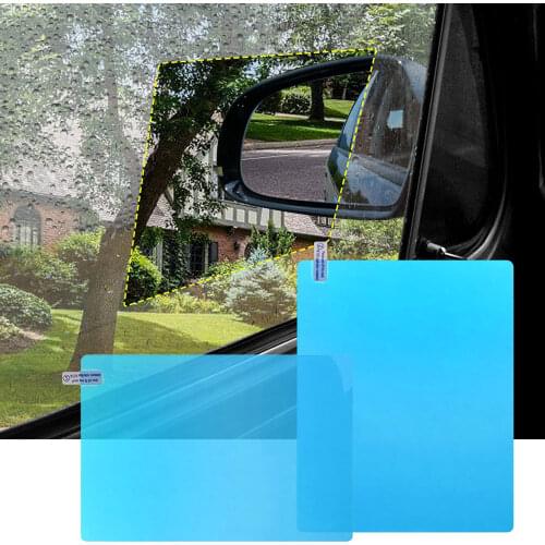 New 2 Pieces/Set Car Side Window Protective Film Anti Fog Membrane Anti-glare Waterproof Rainproof Car Sticker Clear Film