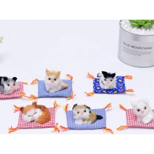 Originality Trumpet Cat Gift Lovely Simulation Kitty Home Furnishing Goods Of For Display Rather For Use Automobile Ornaments