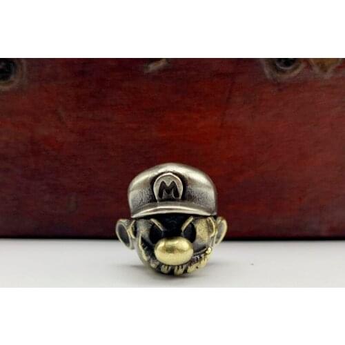 Homir EDC Knife Pendant Pure Copper Umbrella Cord Pendant Flashlight Pendant Finger Tiger Pendant Brass Knife Pendant