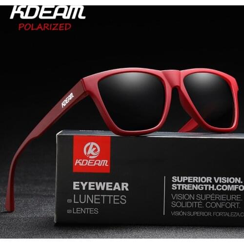 KDEAM TR90 Frame Polarized Sunglasses Women Reflective Coating Lens 7 Colors Men Eyewear zonnebril UV400 With Case KD731