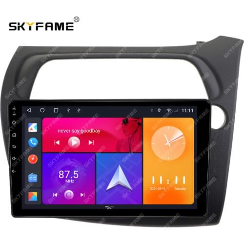 SKYFAME Android Car Navigation Radio Multimedia Player For HONDA Civic Hatchback RHD 2006-2012 Android Auto stereo system