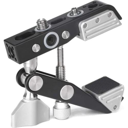 Super C-Clamp Camera Support Clamp Desktop Mount Stand Holder with 1/4 and 3/8 Thread for Studio Photography DSLR Camera