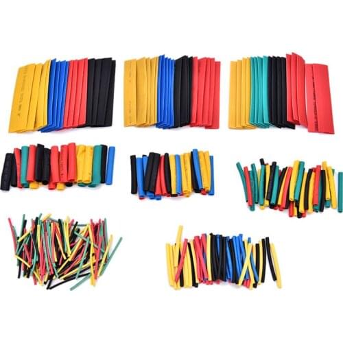 328PCS/lot Heat Shrinkable tube termoretractil PVC Insulation Shrink Assortment Polyolefin Ratio 2:1 Wrap Wire Cable Sleeve Kit