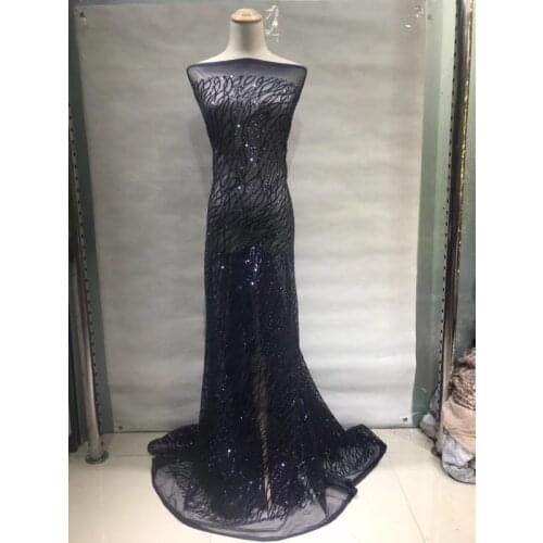 Sequin fabric sequins lace fabric 5yards/bag XX157# New 10 color rotation lines for bridal wedding dress/sawing