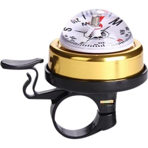 Bike Compass Warning Bells Bicycle Waterproof Aluminium Clear Sound Riding Safety Horn Ring MTB Road Cycling Handlebar Alarm