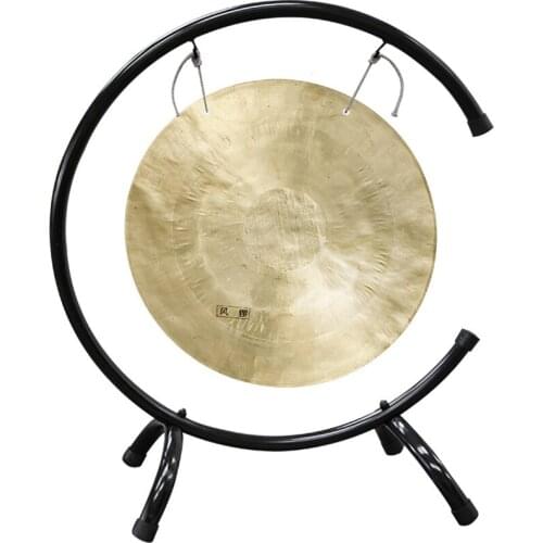 Wind Gong with C-Type Gong Stand Traditional Chinese 35cm Wind Gong High Quality Percussion Instrument Iron Chau Gong WMH020