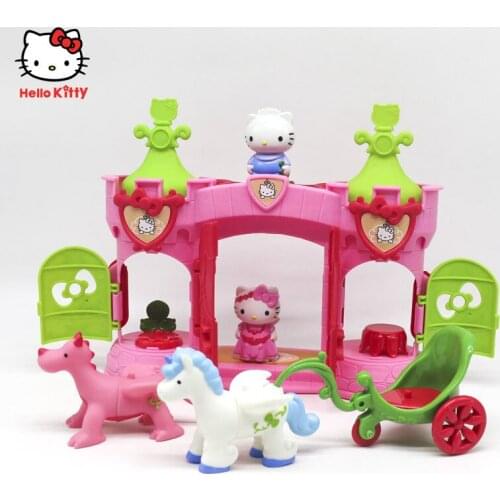 Hellokittys Fun Palace Play Set Kids Pretend Play House Doll Toy Children Boys Girls Birthday Gifts