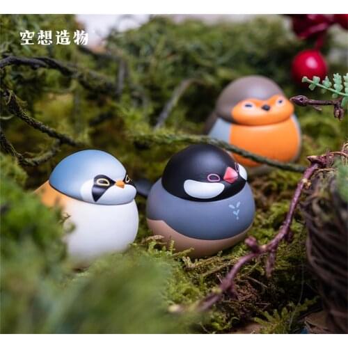 Critically Endangered Animal Passeriformes Model Blind Box Figure Collector Gift Crafts Souvenirs Decoration Popular Finches