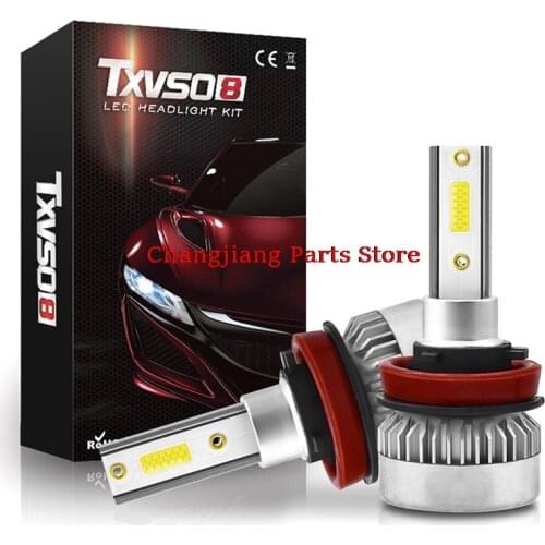 1Pair H1/H7 /H8/H9/H11 COB LED Headlight Bulbs 110W 20000LM High Low Beam White Lights