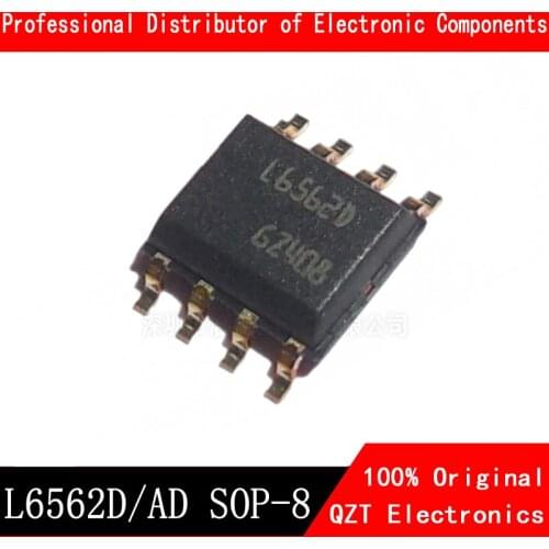 10pcs/lot L6562A SOP8 L6562 L6562AD L6562ADTR factor correction - PFC HV H-Bridge driver In Stock