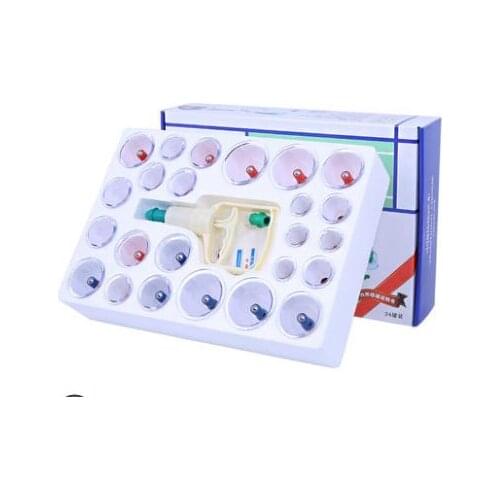 24 piece in vacuum cupping, thickening the cupping apparatus household suction type tank magnets pull body massager