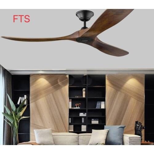 56inch 60inch frequency conversion wooden ceiling fan without light home retro ceiling fan light simple nordic silent fan light