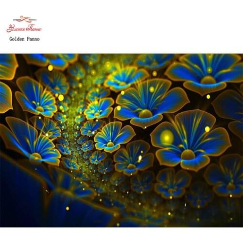 GOLDEN PANNO Diamond Painting Full Square 5D Diy Daimond Embroidery Diamant Mosaic Sale Displasy Broderie Diamant Cartoon flower