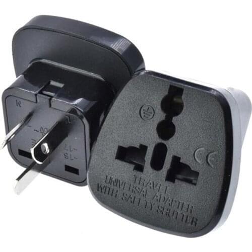 Argentina Uruguay Travel Adapter Plug Converter Universal Outlet With Safety Shutter AC250V 16A