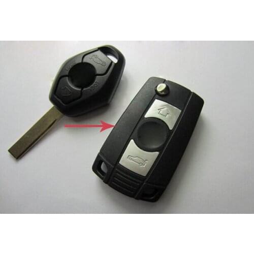 Modified Folding Flip Key Shell Refit Cover For BMW 3 5 7 SERIES Z3 Z4 E38 E39 E46 Remote Case Fob