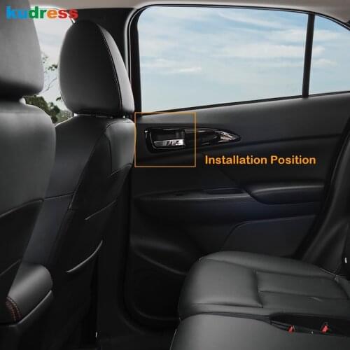 For Mitsubishi Eclipse Cross 2017-2020 ABS Car Inner Door Window Handle Bowl Cover Trim Frame Bezel Sticker Interior Accessories